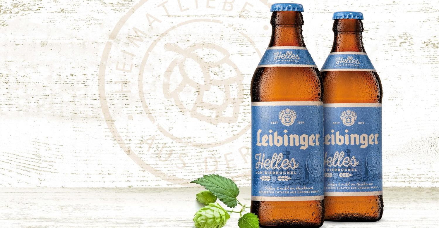Leibinger Helles Bier Launch Grafikdesign Branding-Strategie Verpackungsdesign Logodesign Line Extension