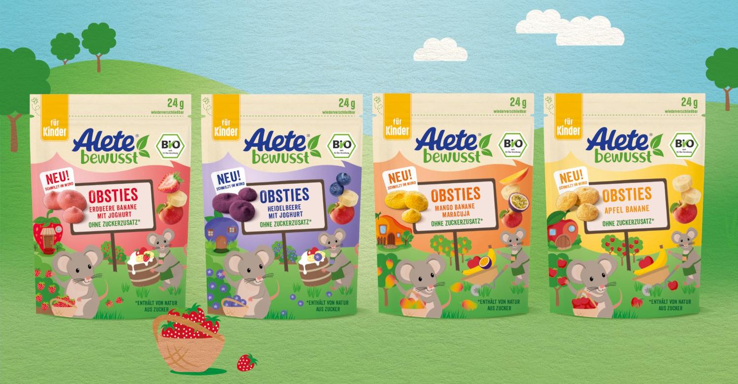Alete Toddler Range Babynahrung Launch Grafikdesign Branding-Strategie Verpackungsdesign Logodesign Line Extension