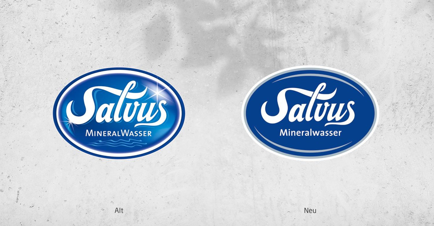 Salvus Mineralbrunnen Sorten Relaunch Line Extension Grafikdesign Branding-Strategie Verpackungsdesign Logodesign