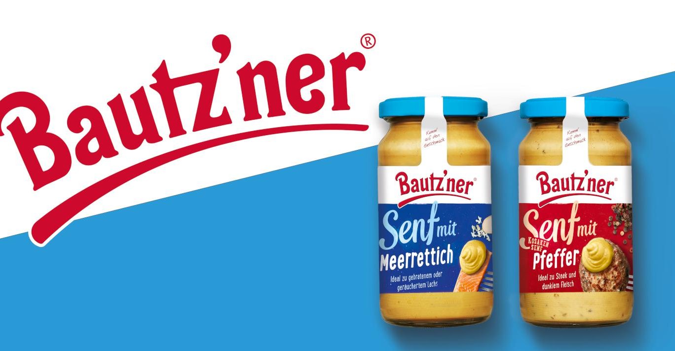 Bautzner Senf Brotaufstrich Relaunch Grafikdesign Branding-Strategie Verpackungsdesign POS Material Line-Extension