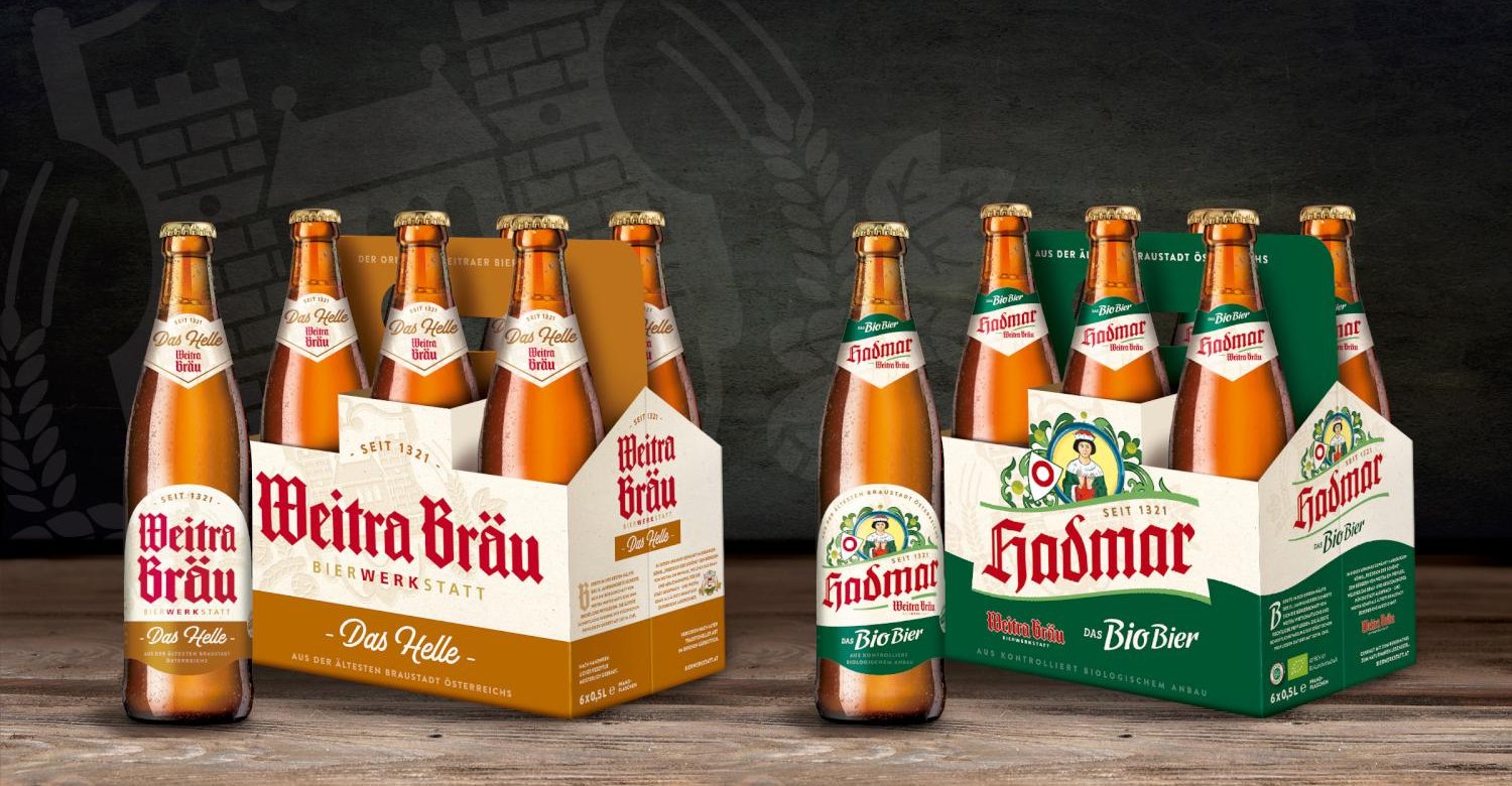 Hadmar Weitra beer portfolio relaunch graphic design packaging design branding strategy line extension logo design
