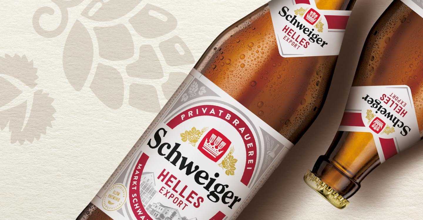 Schweiger beer soft relaunch graphic design branding strategy packaging design