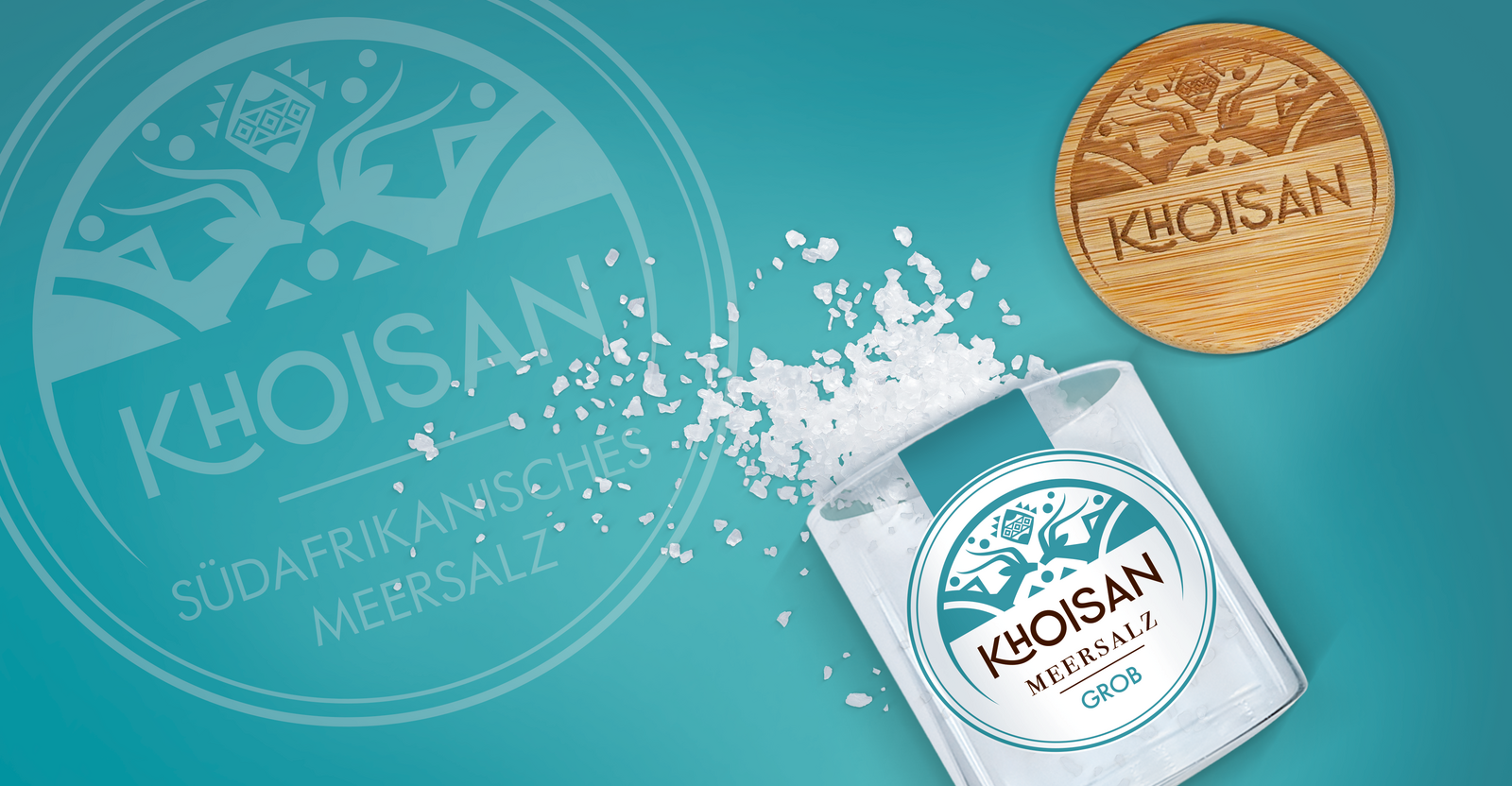 Khoisan Sea Salt Relaunch Graphic Design Naming Branding Strategy Packaging Design Corporate Design Packaging Concept Sustainable Packaging POS Material Claiming