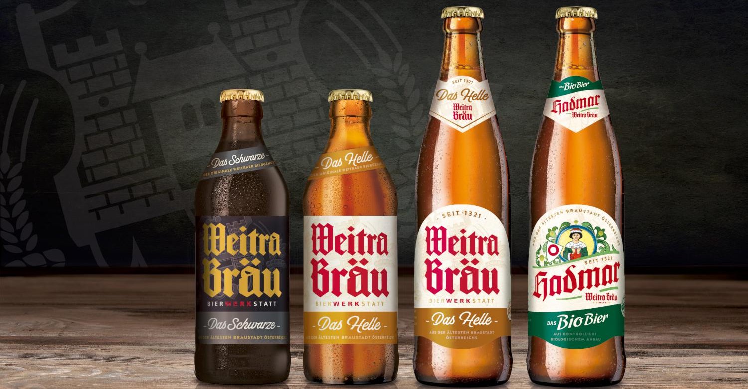 Hadmar Weitra beer portfolio relaunch graphic design packaging design branding strategy line extension logo design