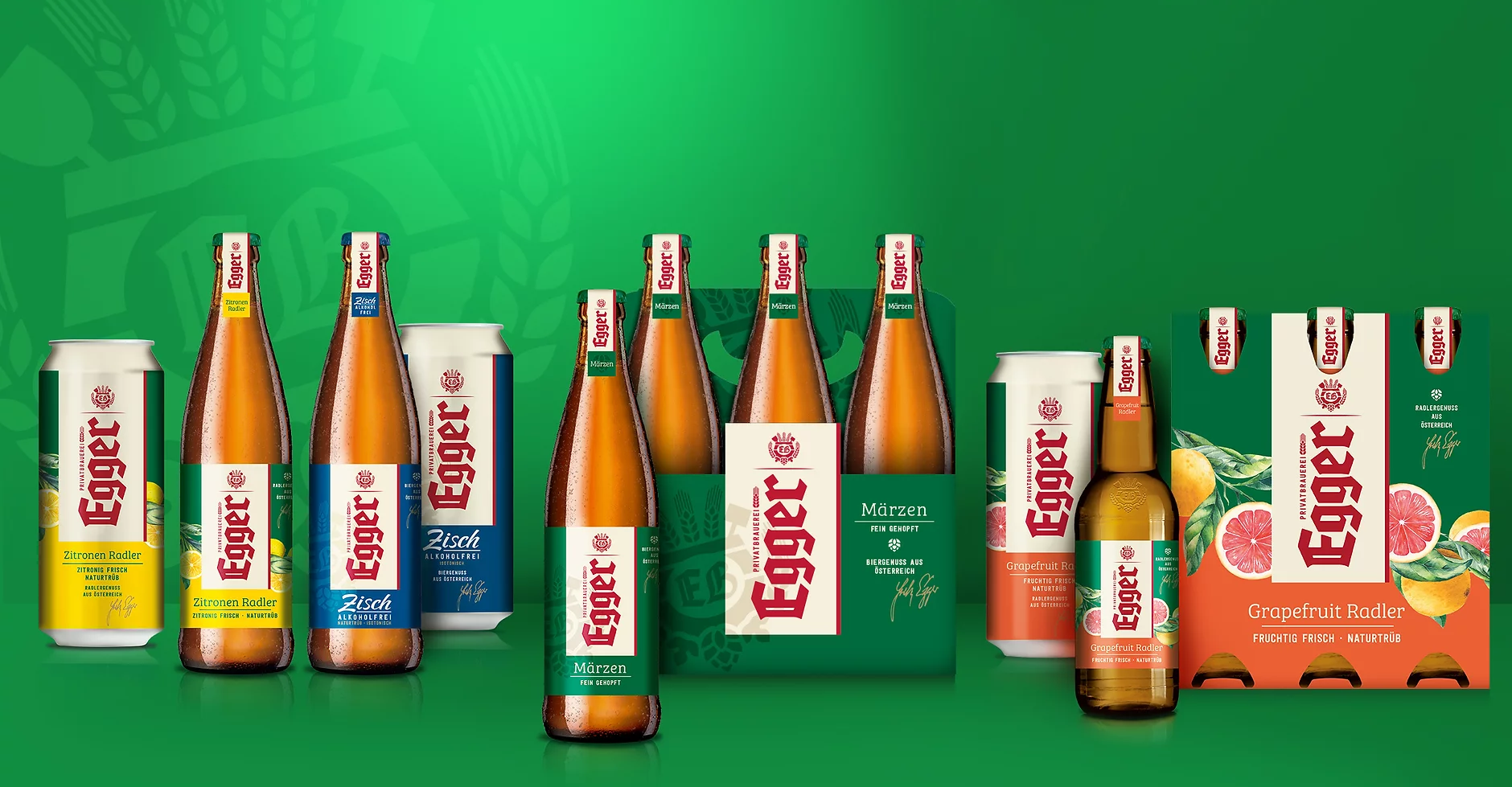 Egger Bier Portfolio Relaunch Branding-Strategie Grafikdesign Logodesign Corporate Design Verpackungsdesign Line-Extension
