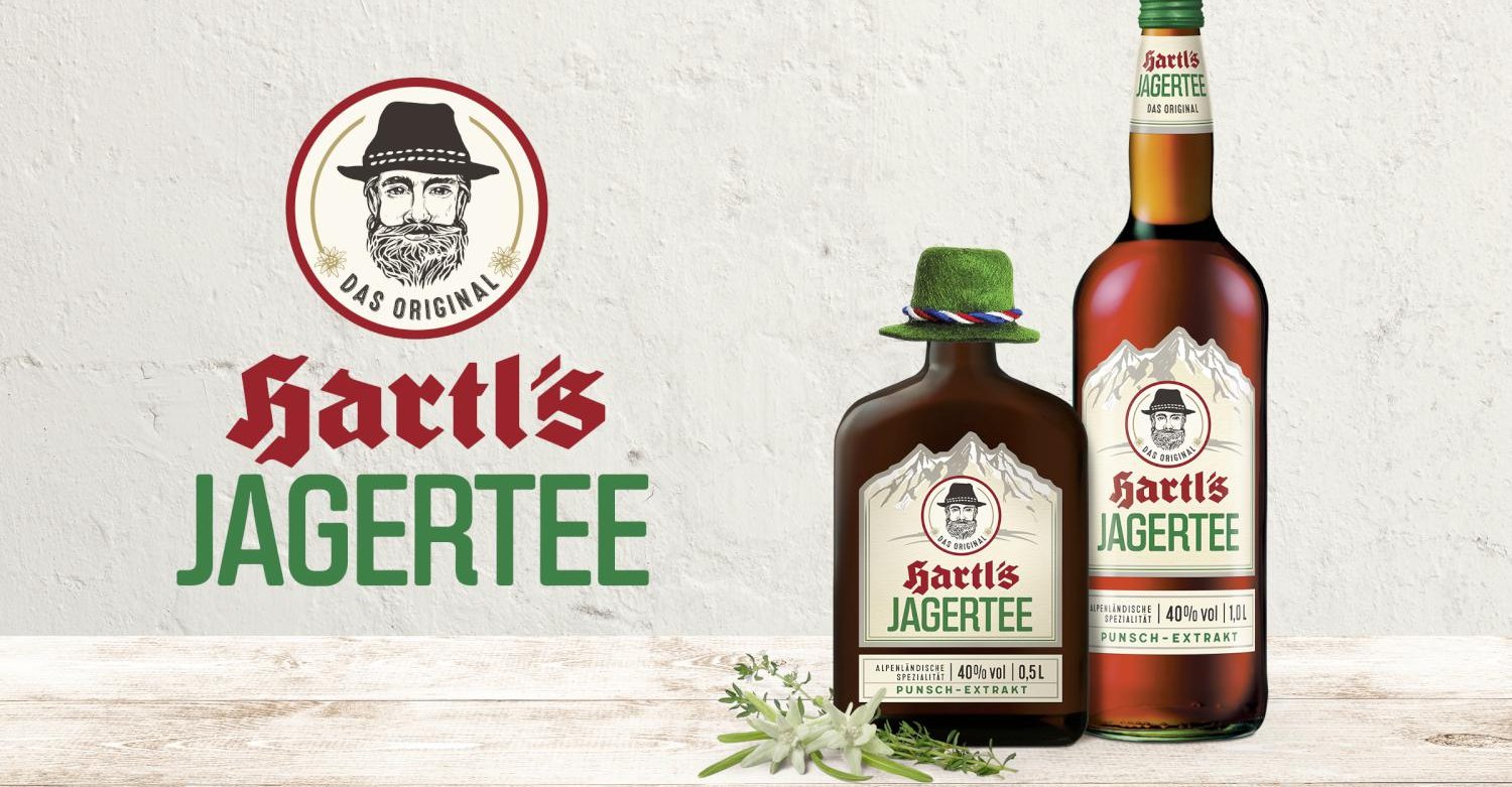 Hartls Jagertee Spirits Relaunch Grafikdesign Branding-Strategie Verpackungsdesign Logodesign