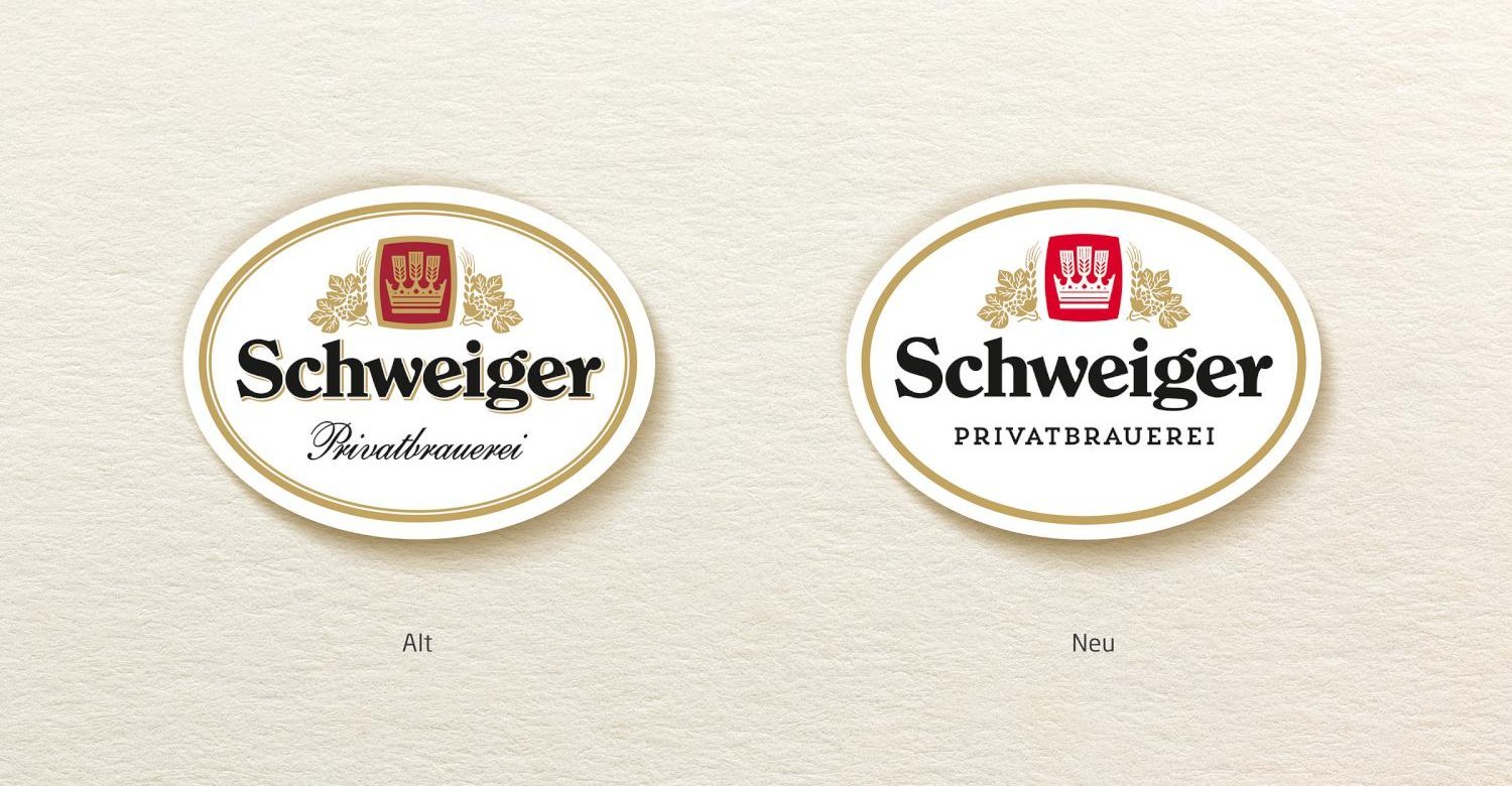 Schweiger beer soft relaunch graphic design branding strategy packaging design