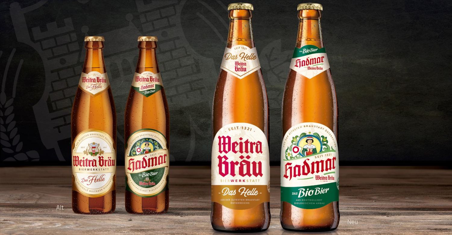 Hadmar Weitra Bier Portfolio Relaunch Grafikdesign Verpackungsdesign Branding-Strategie Line Extension Logodesign