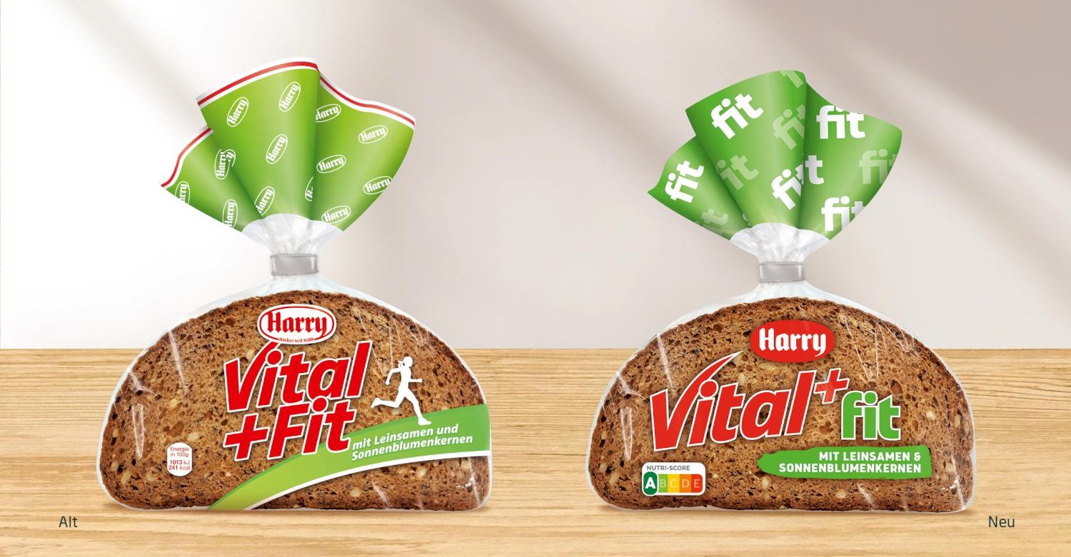 Harry Brot Vital Fit Relaunch Grafikdesign Branding-Strategie Verpackungsdesign Logodesign Line Extension