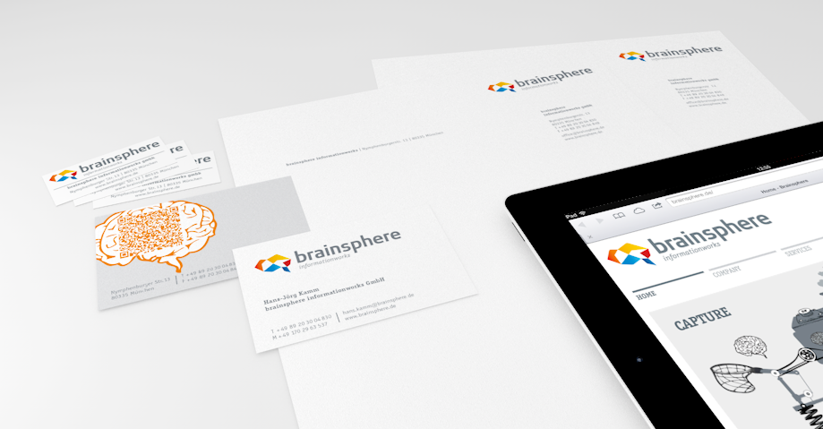 Brainsphere relaunch graphic design branding strategy corporate design