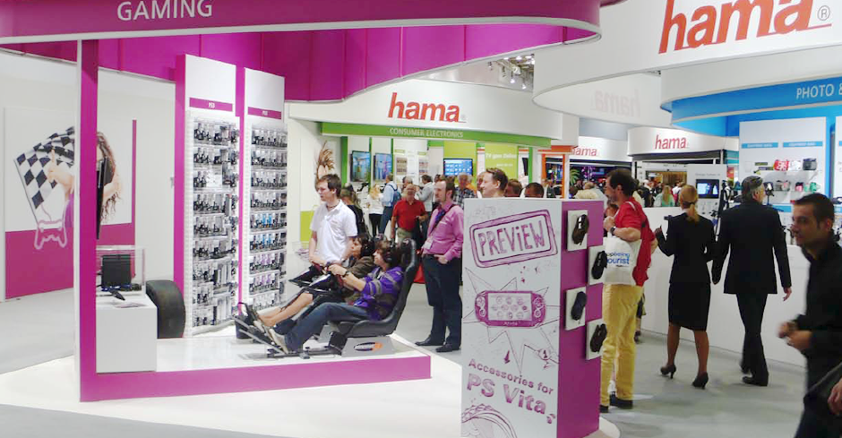Hama exhibition stand concept graphic design packaging design line extension branding strategy POS material