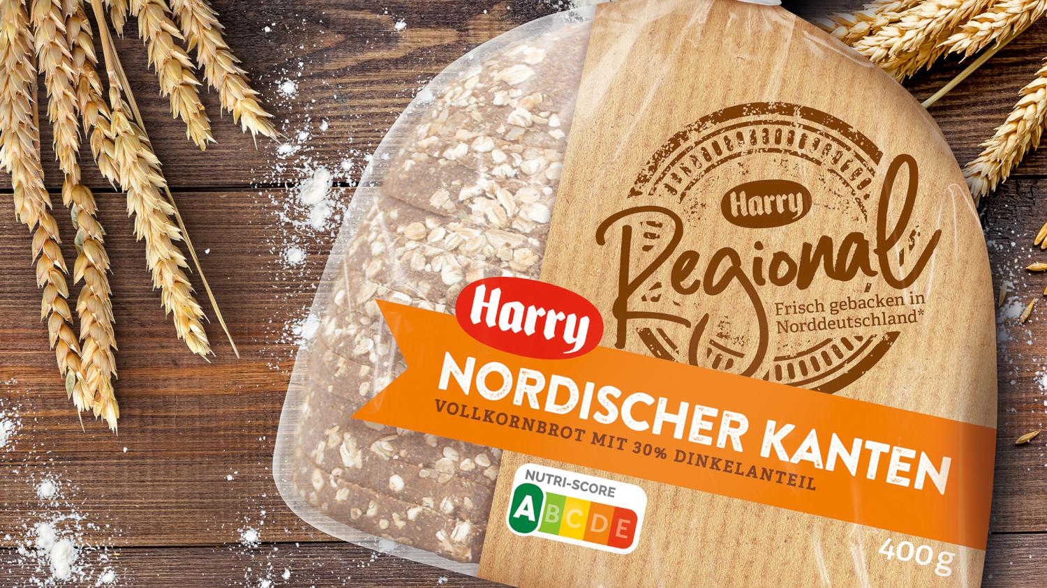 Harry Regional Brot Launch Grafikdesign Naming Logodesign Verpackungsdesign Line Extension